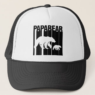 Papabear Bear Father Papa Father's Day. Trucker Hat