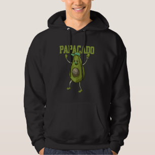 Papacado Vegan Dad Father's Day Fruit Avocado Love Hoodie