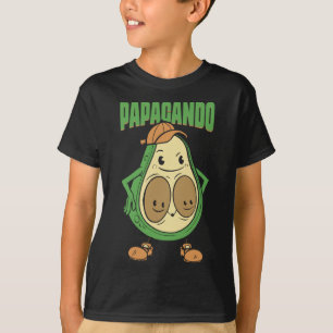 Papacado Vegan Dad Father's Day Fruit Avocado Love T-Shirt