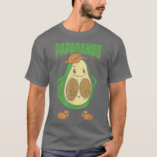 Papacado Vegan Dad Father's Day Fruit Avocado Love T-Shirt