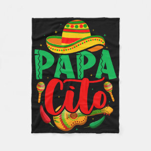 Papacito Mamacita Cinco De Mayo Funny Couple Match Fleece Blanket