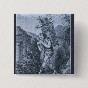 Papageno: "I am the birdcatcher 2 Inch Square Button