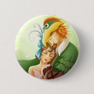 Papageno Papagena 2 Inch Round Button