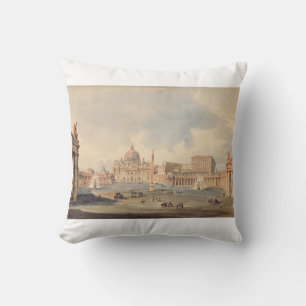 Papal Basilica of Saint Peter in the Vatican Throw Pillow