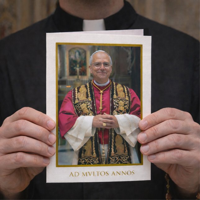 Papal Birthday Blessing for Catholic Priest Card (Creator Uploaded)
