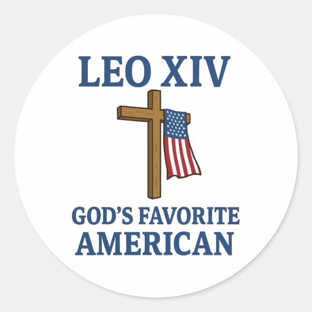 Papal Election 2025  Classic Round Sticker (Front)