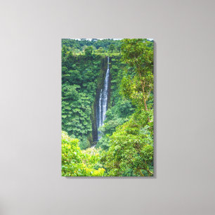 Papapapaitai Waterfall In Jungle Canvas Print