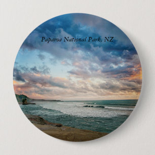 Paparoa National Park, NZ, 4 Inch Round Button