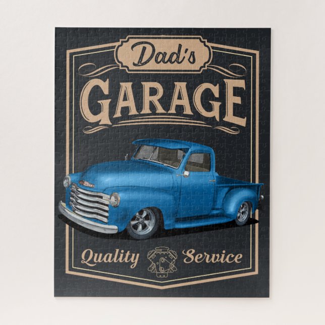 Papa's 1953 Truck Garage Puzzle (Vertical)
