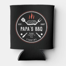 Papa's BBQ Father's Day Can Cooler