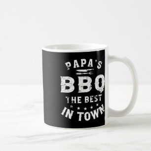 Papa's Bbq The Best In Town Funny Father's Day Coffee Mug