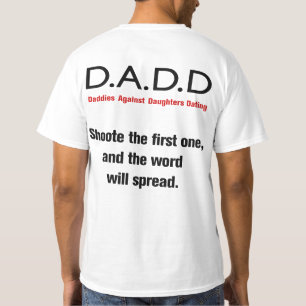 Papas contre des filles datant le T-shirt