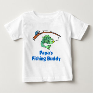 Papa's Fishing Buddy Baby T-Shirt