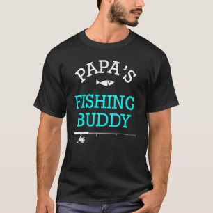 Papas Fishing Buddy Cute Kids Gift T-Shirt