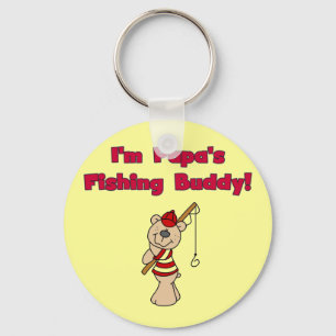 Papa's Fishing Buddy Tshirts and Gifts Keychain