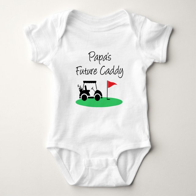 Papa's Future Caddy Baby Bodysuit (Front)