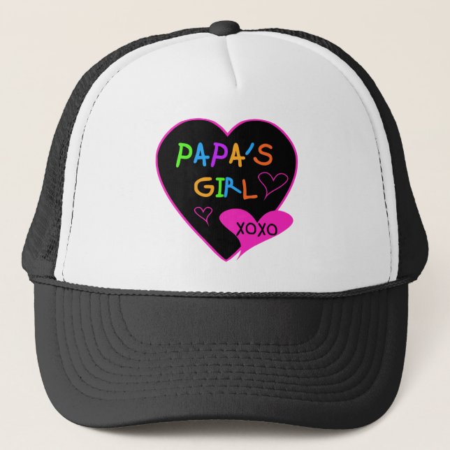 Papa's Girl Tees, Hats, Mugs, Buttons, clothing Trucker Hat (Front)