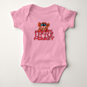 Papa's Little Monkey Baby Bodysuit