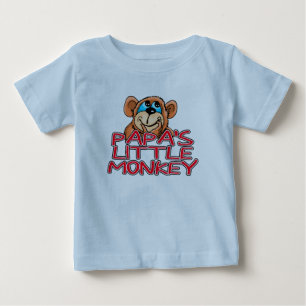 Papa's Little Monkey Baby T-Shirt