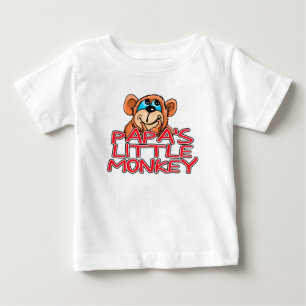Papa's Little Monkey Baby T-Shirt