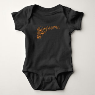 Papa's Posse of Halloween Jack o Lanterns Baby Bodysuit