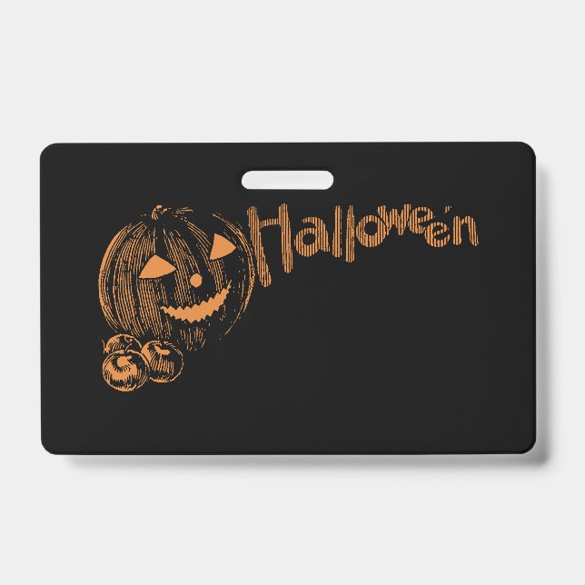 Papa's Posse of Halloween Jack o Lanterns  Badge (Front)