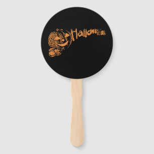 Papa's Posse of Halloween Jack o Lanterns  Hand Fan