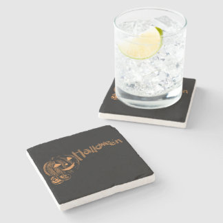 Papa's Posse of Halloween Jack o Lanterns  Stone Coaster