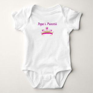 Papa's Princess Personalized Baby Bodysuit