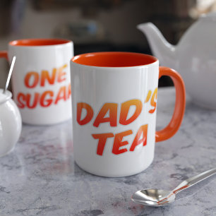 Papa's Tea One Sugar Orange Deux Tons Mug