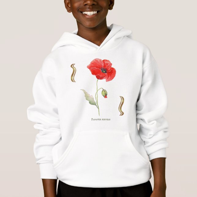 Papaver rhoeas sweat shirt (Front)