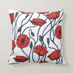 Papavers Throw Pillow