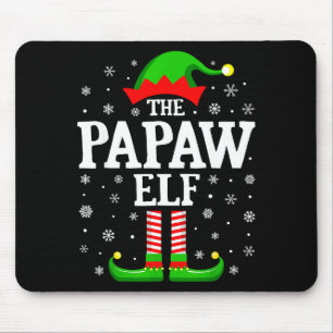 Papaw Elf Funny Christmas Family Matching  Mouse Pad