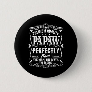 Papaw Fathers Day Grandpa Gift For Men  2 Inch Round Button