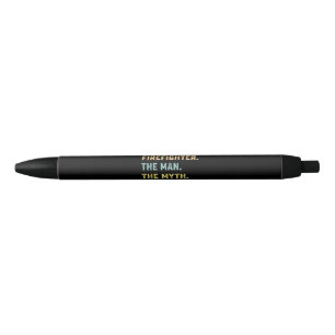 Papaw Firefighter Man Myth Legend Papa Gifts Black Ink Pen