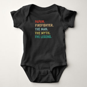 PAPAW FIREFIGHTER The Man Myth Legend Papa t-shirt Baby Bodysuit