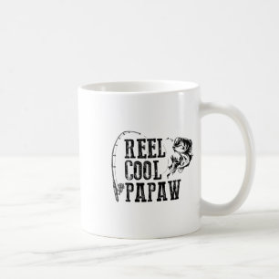 Papaw Fishing Reel Cool Papaw Funny Gift Coffee Mug
