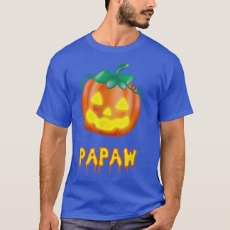 Papaw Funny Halloween Family JackOLantern Pumpkin  T-Shirt