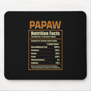 Papaw Nutrition Facts Unconditional Love Mouse Pad