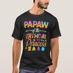 Papaw Of The Birthday Princess Doughnut Birthday G T-Shirt