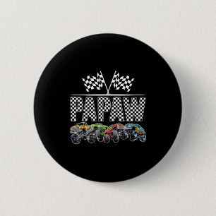 Papaw Retro Monster Truck Family Birthday Matching 2 Inch Round Button