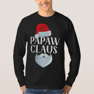 Papaw Santa Claus Christmas Matching Family Pajama T-Shirt