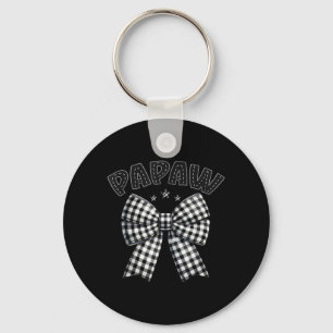 Papaw t Crew Family Racing Birthday Race Car Keychain