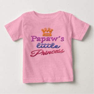 Papaw's Little Princess Baby Toddler T-Shirt