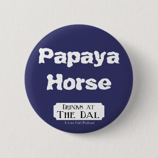Papaya Horse 2 Inch Round Button