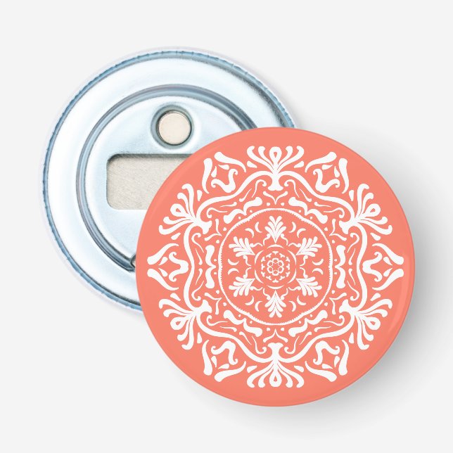Papaya Mandala Bottle Opener (Front)