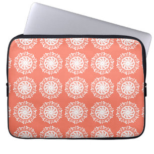 Papaya Mandala Laptop Sleeve