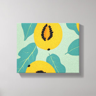 Papaya Study Canvas Print