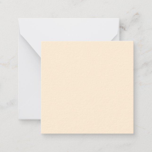 Papaya Whip Solid Colour Card (Front)