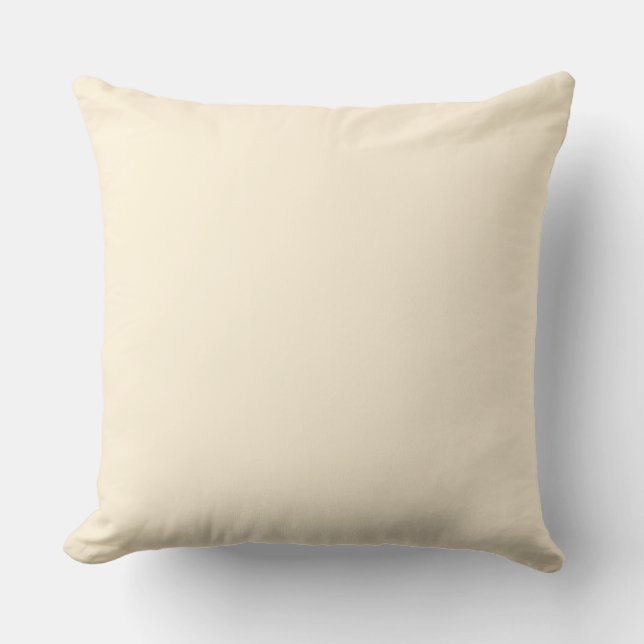 Papaya whip throw pillow (Front)